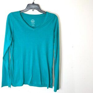 SO Juniors Teal Size Xtra Large Slim Fit Plain Long Sleeve Aqua Green